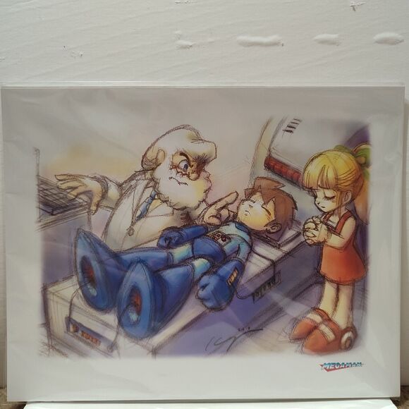 Mega Man Limited Edition Art Print & Certificate Of Authenticity Official Capcom - Picture 1 of 4
